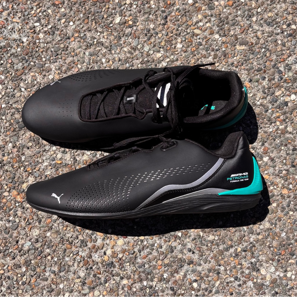 Puma Mercedes-Amg Petronas F1 Drift Cat Men's Black Athletic Shoes, Us Size 13.